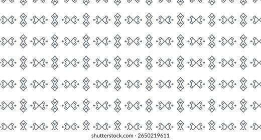 Modern abstract seamless pattern with geometric crosses and minimal diamond shapes, ideal for tech-inspired or fashion prints and contemporary backgrounds.