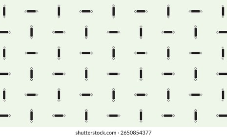 Moderno patrón abstracto sin fisuras con flores geométricas minimalistas basadas en líneas, ornamentación oriental y motivos repetitivos en forma de diamante en formato de Vector