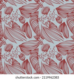 Patrón abstracto y moderno para el diseño textil. Patrón de fondo vectorial impecable con ornamentos abstractos. Fondo de verano retro y luminoso. Impresión exótica vintage.