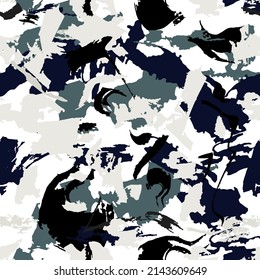 Modern abstract seamless pattern for textile design. Seamless vector background pattern with abstract ornaments. Retro bright summer background. Vintage exotic print.