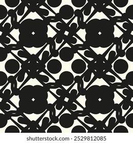 Padrão moderno abstrato sem costura para design têxtil. Padrão de fundo de vetor sem emenda com ornamentos abstratos. 