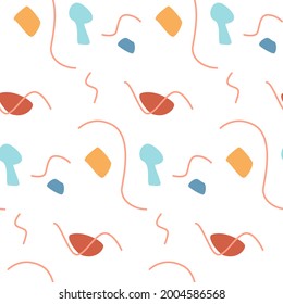 Modern Abstract Seamless Pattern. Vector Illustration of Trendy Background.