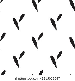 Modern abstract seamless patterns with natural shapes 