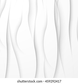 Modern abstract shadow lines wave wallpaper. Vector illustration.Abstract smooth blurred grey waves background. Vector graphic art wavy design