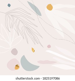Modern abstract shape art. Artistic pattern with many textures, doodles  Contemporary background for cover, banner, greeting card, birthday, invitation, website, blog, social media, web, poster etc. 