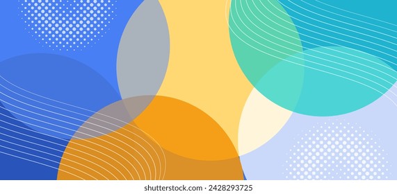 Forma abstracta moderna colorida línea concepto de fondo. Diseño de plantilla de banner de ilustración vectorial