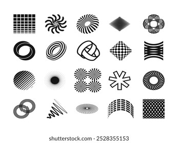 Modern Abstract Shape Element Set