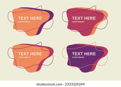 Modern abstract shape, geometric shape with different colors, template for banner and web design.