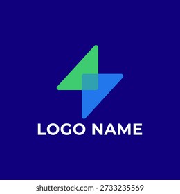 Modern Abstract Shape Logo Design for Startup, Technology, and Digital Brand