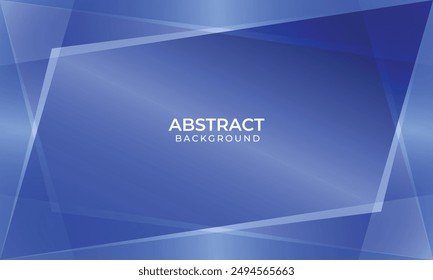 Modern Abstract Shapes Blue Color Background Vector Design