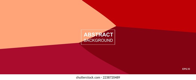 Modern abstract shapes composition color red pink magenta maroon cream concept background