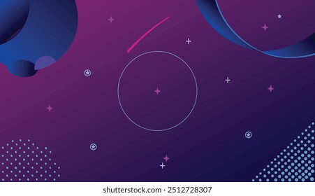 Modern abstract shapes concept design background. Geometric shapes. Abstract gradient color background. Vector illustration.