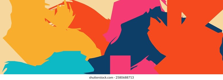 Modern abstract shapes concept design background. Geometric shapes