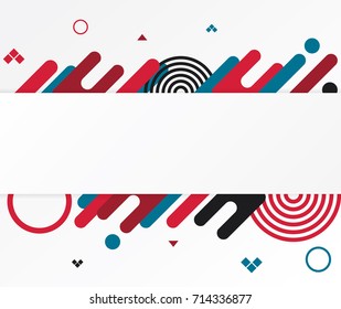 modern abstract shapes. design flat elements. Vector