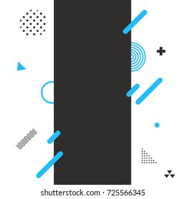 modern abstract shapes. design flat elements. Vector