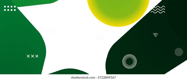 Formas abstractas modernas y composición de líneas