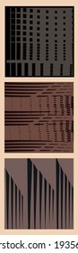 Modern abstract shapes. Minimalism concept. Line art drawing style.contemporary shapes silhouette.Vector EPS 10 illustration