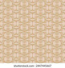 Modern abstract shapes monochrome seamless linear pattern with arches. Geometric textured. Scandinavian graphic print. Japanese, Chinese illustration for tile, wallpaper, carpet, rug. Retro design.