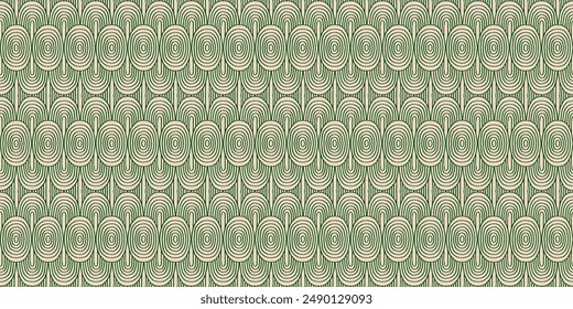 Modern abstract shapes monochrome seamless linear pattern with arches. Geometric textured. Scandinavian graphic print. Japanese, Chinese illustration for tile, wallpaper, carpet, rug. Retro design.