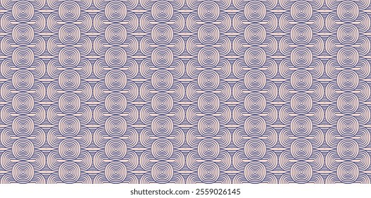 Modern abstract shapes monochrome seamless linear pattern with arches. Geometric textured. Scandinavian graphic print. Japanese, Chinese illustration for tile, wallpaper, carpet, rug. Retro design.