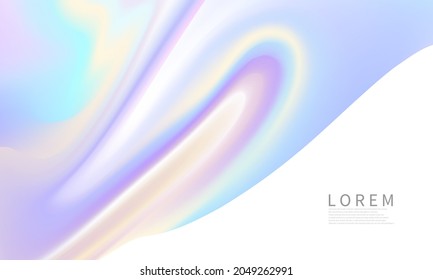 modern abstract shapes postcard or brochure cover design with a pastel color palette and a gradient background