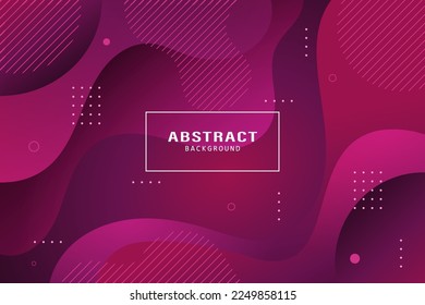 Modern Abstract Shapes Purple Background Premium Vector