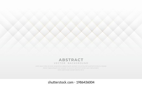 Modern abstract silver light background with luxury golden line. Geometric element concept design for poster, flyer, cover, advertising, banner. Vector illustration in trendy flat simple style