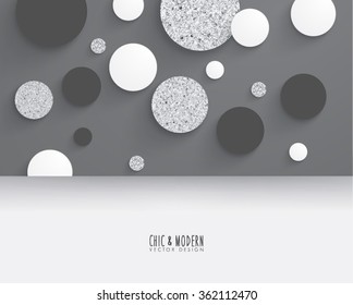 Modern Abstract Silver Vector Design