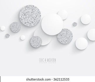 Modern Abstract Silver Vector Design