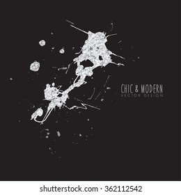 Modern Abstract Silver Vector Design
