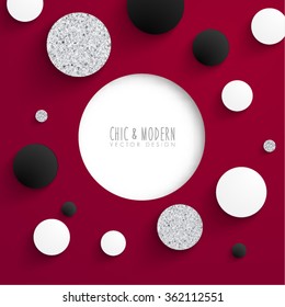 Modern Abstract Silver Vector Design