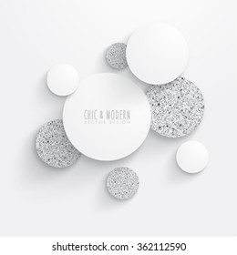 Modern Abstract Silver Vector Design