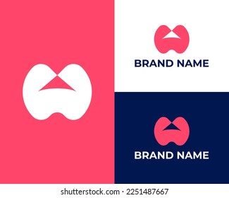 Modern abstract simple Letter W logo