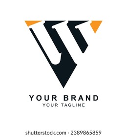 Modernes, abstraktes, einfaches Letter W-Logo. Monogram Logo. Logo für Business, Brief, Visitenkarte, Marke und Firma.