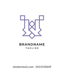 Modernes, abstraktes, einfaches Letter W Logo-Design Vorlage