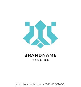 Modern abstract simple Letter W logo design Template