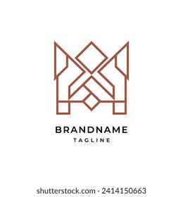 Plantilla de diseño de logotipo de carta W abstracta moderna