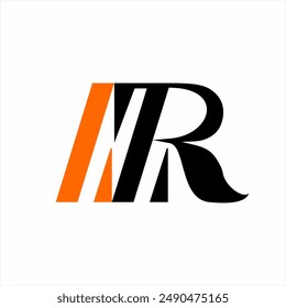 Modern abstract simple NZR or LZR letter logo design.