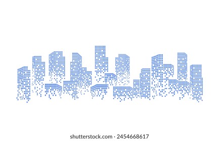 Modern abstract skyscraper art, architectural abstract background.