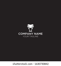 modern abstract snake head logo