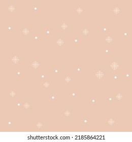 Modern Abstract snowflake with dotted background pattern 