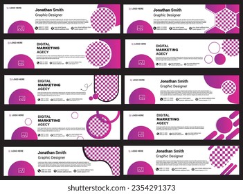Modern abstract social media LinkedIn marketing banner cover photo design