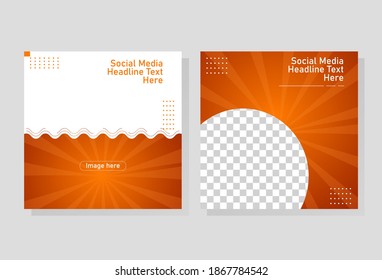 modern abstract social media post, re-editable design, vector eps 10