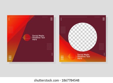 modern abstract social media post, re-editable design, vector eps 10