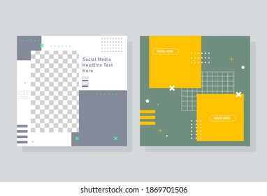 modern abstract social media post, re-editable design, minimalist style, vector eps 10