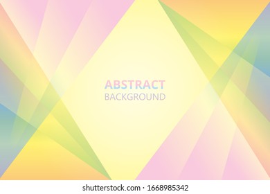Modern abstract soft pastel background. Geometric shapes of pastel colors on a gentle gradient.