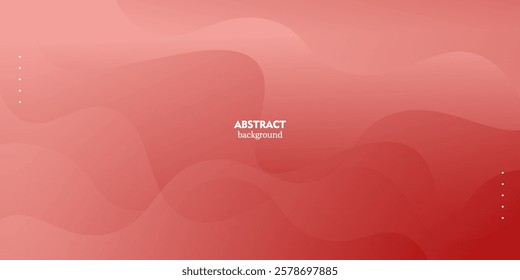 Modern abstract soft red gradient wave liquid geometric background with liquid style gradient color. Suitable for banner, flyer, etc. Vector Eps10