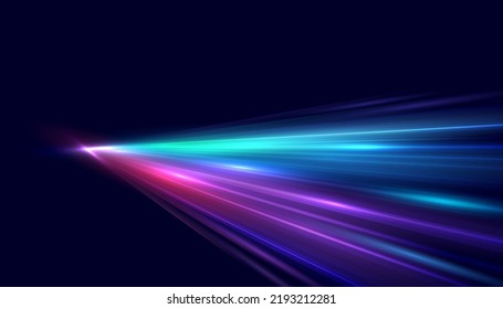 Modern Abstract Speed Line Background. Dynamic Motion Speed Of Light. Technology Velocity Movement Pattern For Banner Or Poster Design. Vector EPS10.