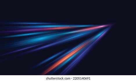 Modern abstract speed line background. Dynamic motion speed of light. Technology velocity movement pattern for banner or poster design. Vector EPS10.
