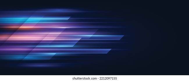 Fondo moderno de línea de velocidad abstracta. Velocidad dinámica de movimiento de la luz. Patrón de movimiento de velocidad de la tecnología para diseño de pancartas o afiches. EPS10 vectores.